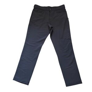 PANAMA JACK Men's Charcoal Gray Flat Front Pants Size 34x32